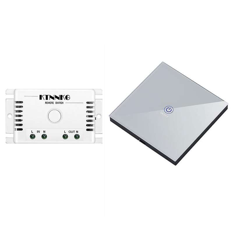 AC90-250V Tuya Smart WiFi Contact Switch Light RF 433Mhz Wall Panel DIY Relay Module Timer Socket La