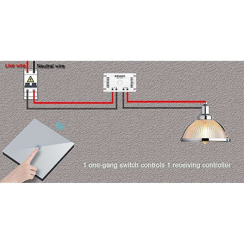 AC90-250V Tuya Smart WiFi Contact Switch Light RF 433Mhz Wall Panel DIY Relay Module Timer Socket La