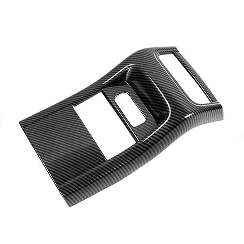 Accessories Center Console Armrest Box Rear Air Outlet Vent Frame Cover Trim Anti Kick Plate for Tan