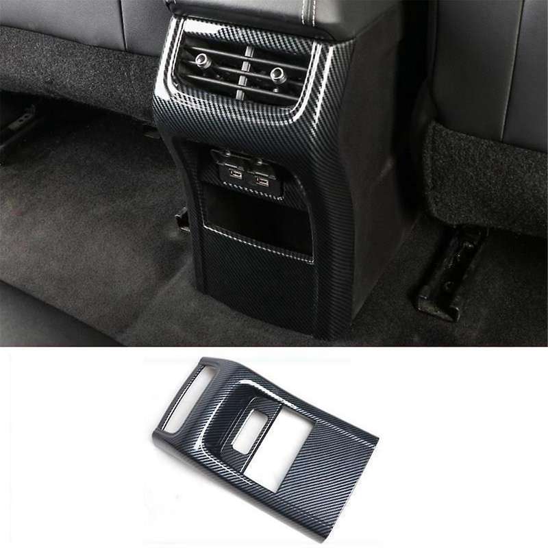 Accessories Center Console Armrest Box Rear Air Outlet Vent Frame Cover Trim Anti Kick Plate for Tan