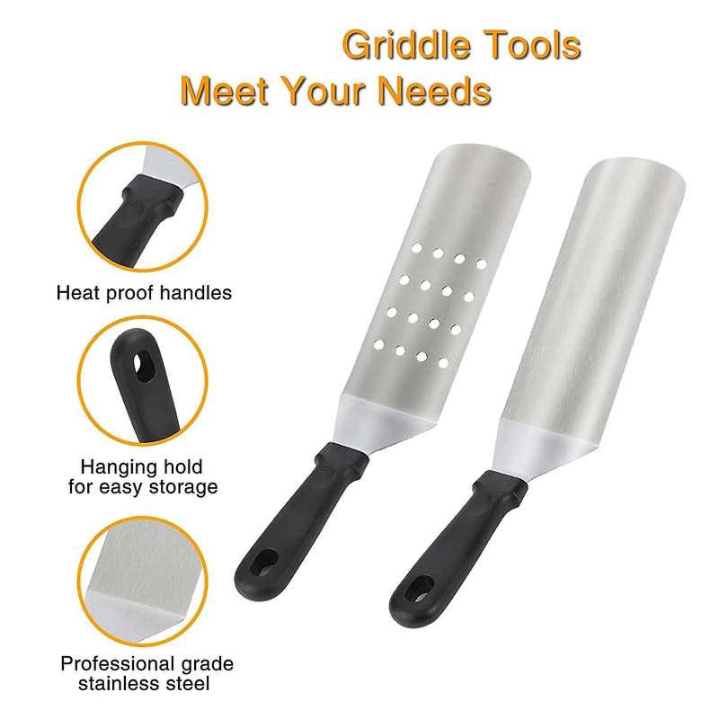 Accessories Kit, 39 Pcs Flat Top Grill Accessories for Blackstone, Professional Grill BBQ Spatula Se