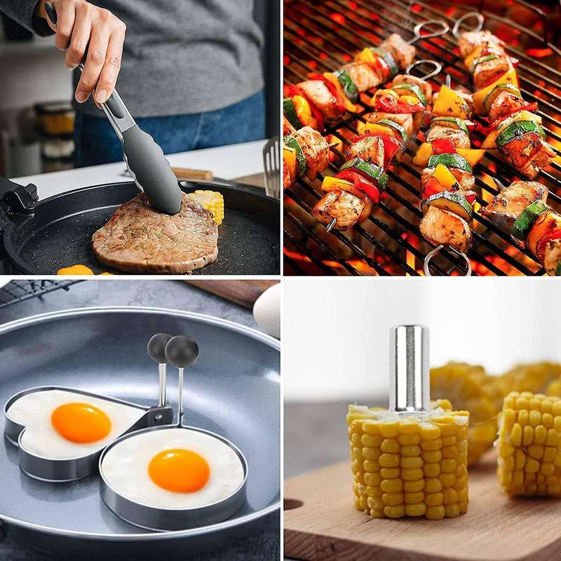 Accessories Kit, 39 Pcs Flat Top Grill Accessories for Blackstone, Professional Grill BBQ Spatula Se