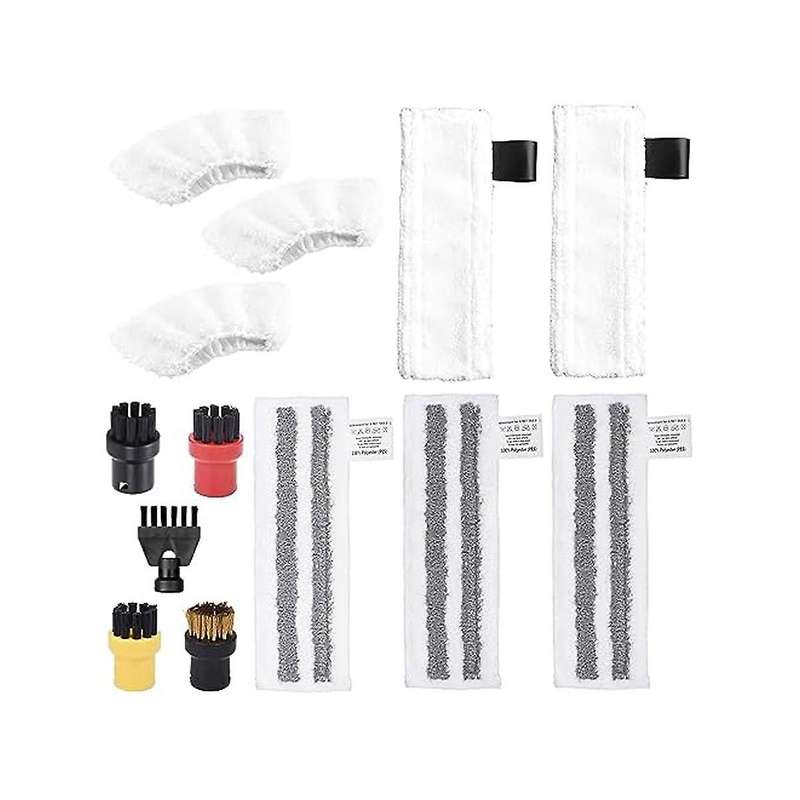 Accessories for Steam Cleaner Easyfix Sc1 Sc2 Sc4 Sc5, Microfibre Cloth Cleaning Brush Set Replaceme