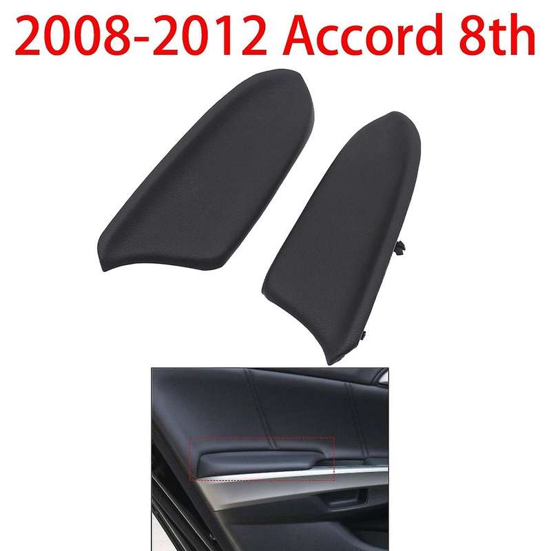 Accord Armrest Vinyl Rear Door Panels Armrest Lid for 2008-2012 Accord(Black )