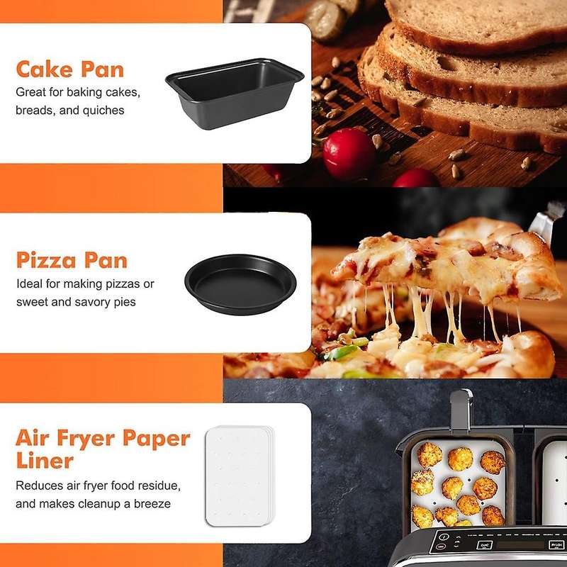 Accessories, for Ninja Dual Af300uk, Af400uk & 3.7qt - 4.2qt and Larger Dual Zone Air Fryers