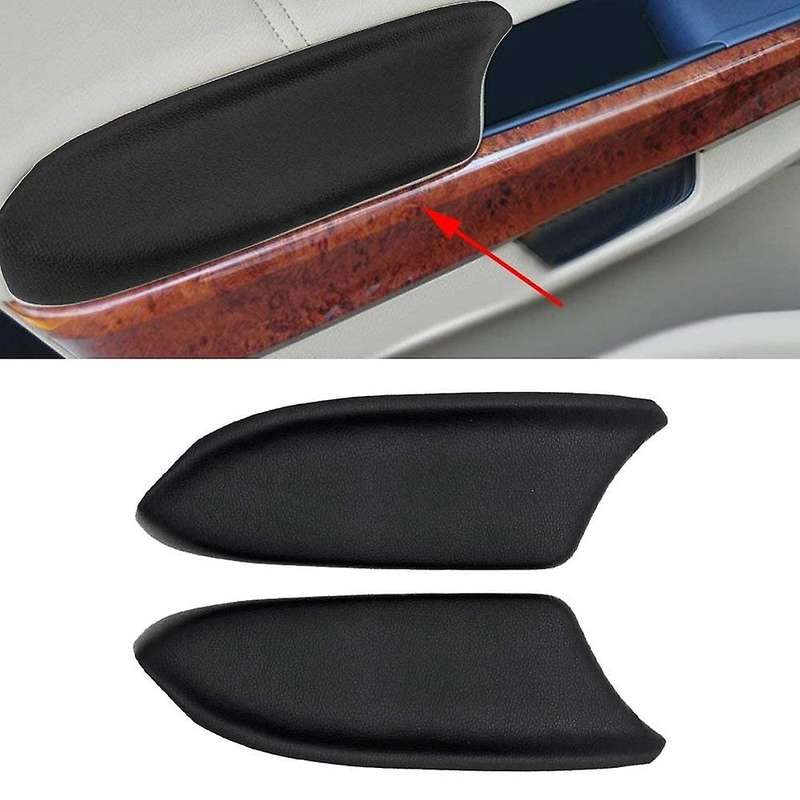 Accord Armrest Replacement,Vinyl Front Door Panels Armrest Lid Pad for 2008-2012 Accord (Black)