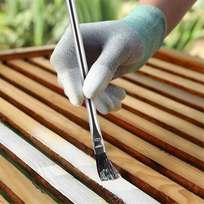 Acid Brush, 144 Count 3/8 Inch Acid Flux Brushes with Tin-Plated Handle and Natural Bristle, for Sol