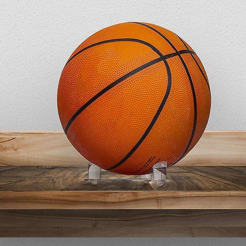Acrylic Ball Stand - Holds Footballs, Basketballs Volleyballs Or Soccer Balls Display Stand