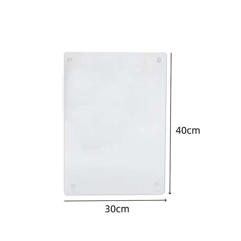 Acrylic Cutting Board for Outdoor Camping, Small Clear Countertop Tray, Scratch Resistant, Heat Resi