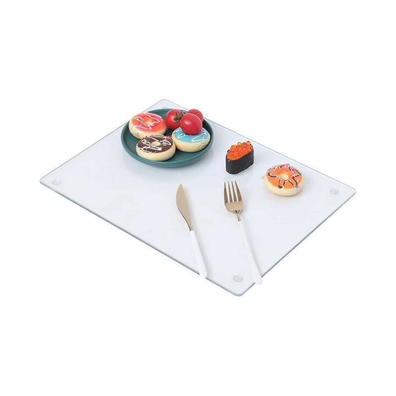 Acrylic Cutting Board for Outdoor Camping, Small Clear Countertop Tray, Scratch Resistant, Heat Resi