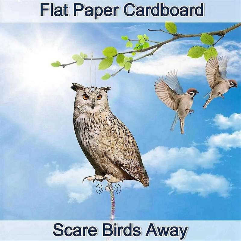 Acrylic Bird Repeller Simulation Owl Reflective Bird Repeller Owl Orchard Balcony Garden Bird Repell