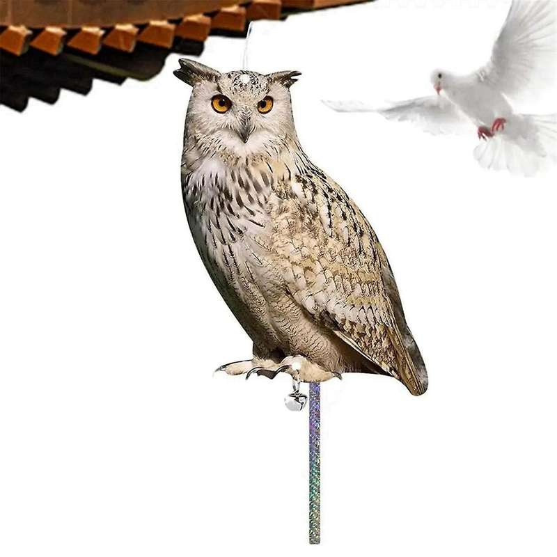Acrylic Bird Repeller Simulation Owl Reflective Bird Repeller Owl Orchard Balcony Garden Bird Repell