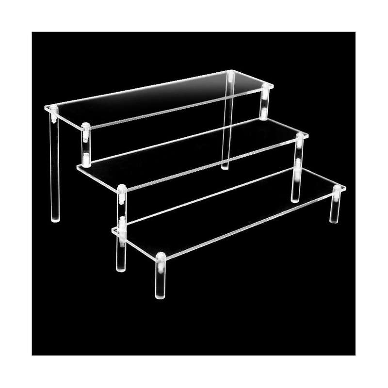 Acrylic Display Stand 3 Layers Clear Acrylic for Display Cupcakes Desserts Collectibles