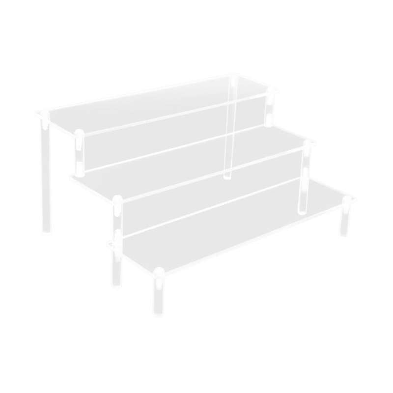 Acrylic Display Stand 3 Layers Clear Acrylic for Display Cupcakes Desserts Collectibles