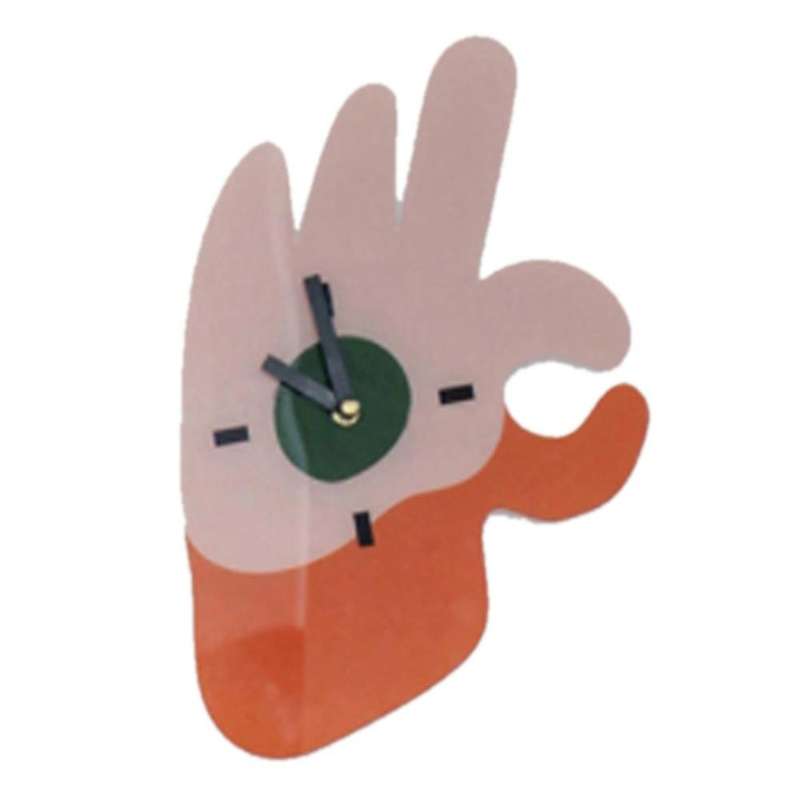 Acrylic Ins Living Room Wall Clock Simple Nordic Clock Wall Watch Bedroom Clock Ok Gesture