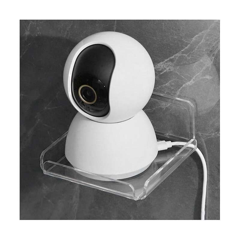 Acrylic Floating Shelf for Security Cameras,baby Monitors,speakers,plants-4in Universal No Drill She