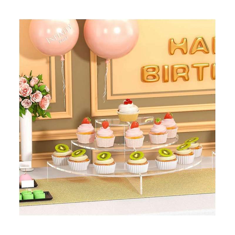 Acrylic Risers for Display,Acrylic Display Stands,Clear Risers for Collectible Display Cupcake Disp
