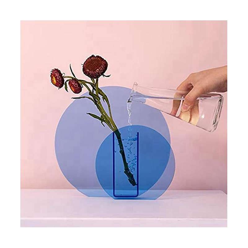 Acrylic Vases Are Used for Wedding Centerpieces, Home Decor, and Office Decor Vases (blue Double Ri