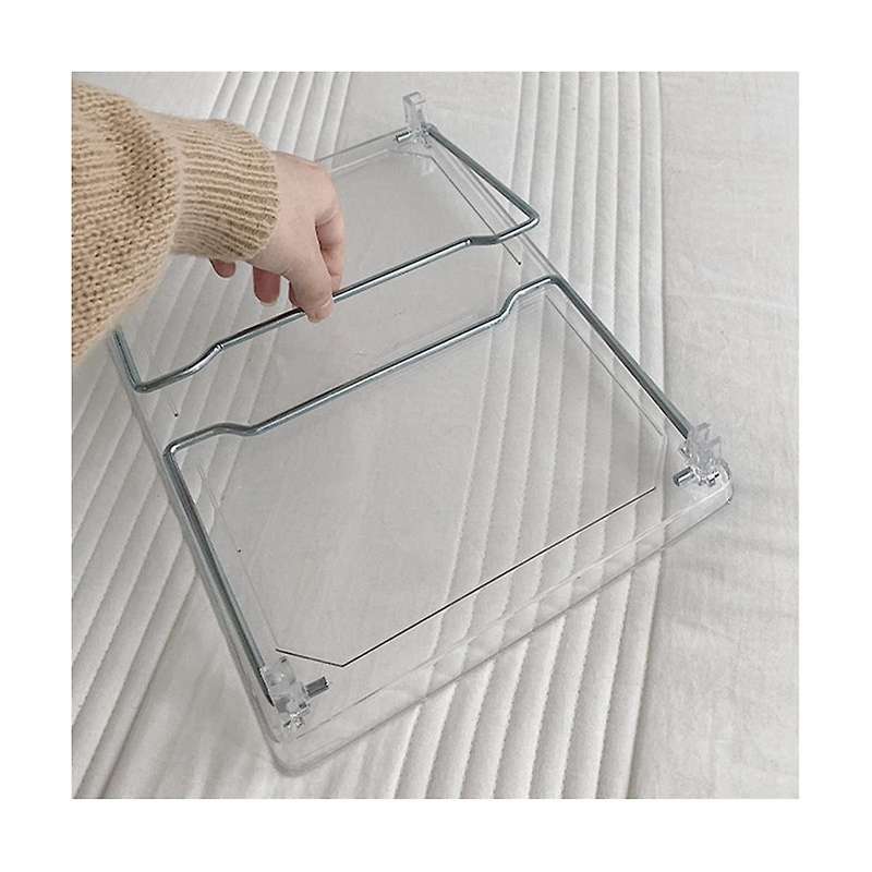 Acrylic Transparent Desktop Storage Box Student Dormitory Office Storage Rack Household Foldable Hei