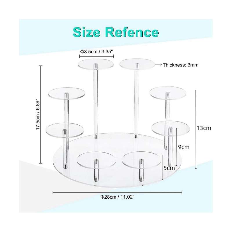 Action Figure Stand - Multilevel Acrylic Risers for Display - Collection Organizer Holder for Figur