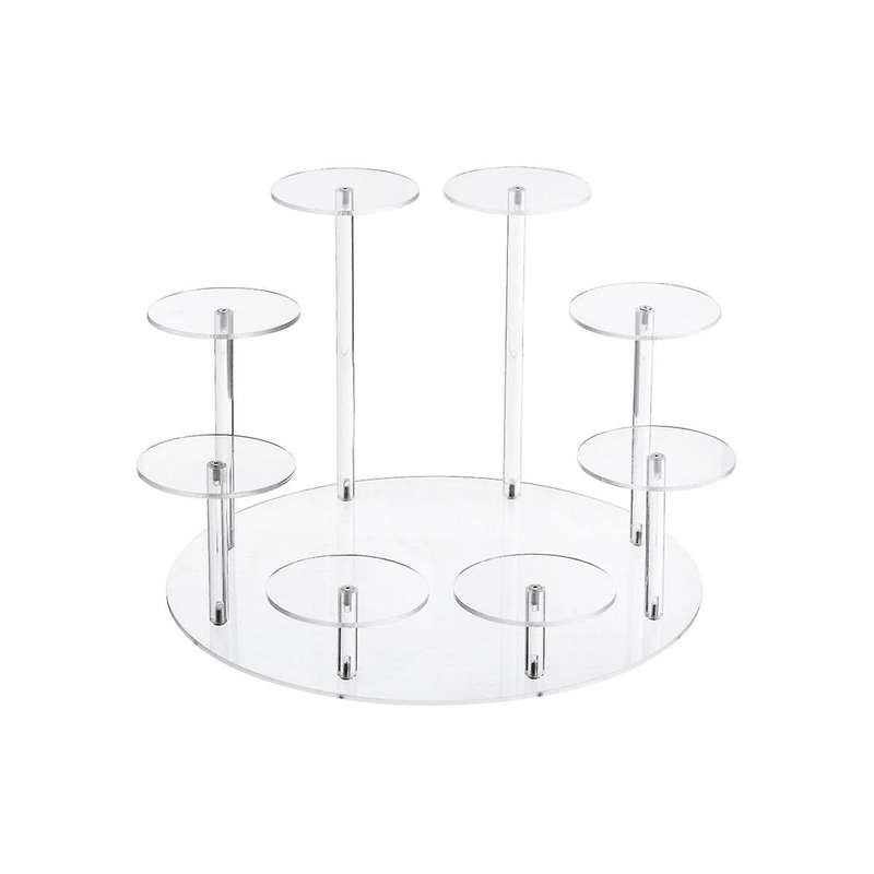 Action Figure Stand - Multilevel Acrylic Risers for Display - Collection Organizer Holder for Figur
