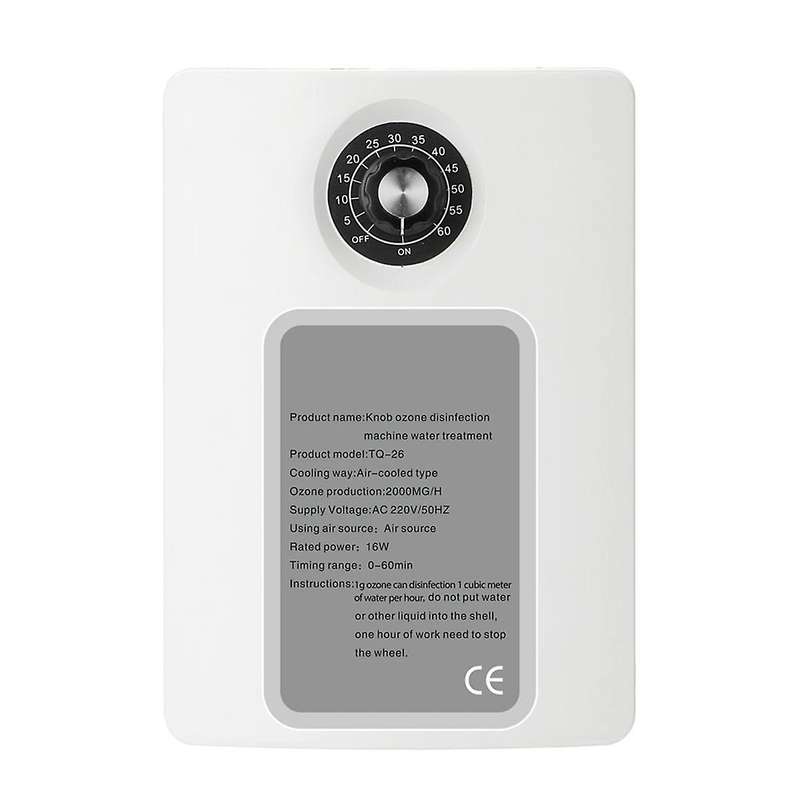 Active Ozone Generator Purifier 2000mg/h Air Freshening Water Fruit Vegetable Food Ozone Efficient I