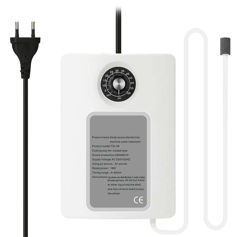 Active Ozone Generator Purifier 2000mg/h Air Freshening Water Fruit Vegetable Food Ozone Efficient I