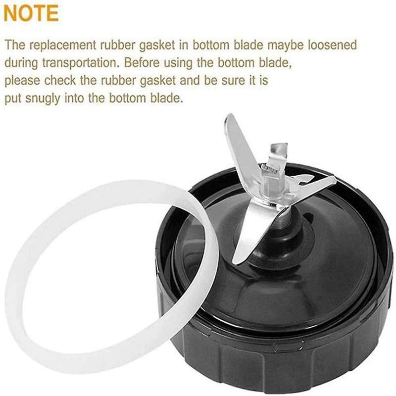 AD-7 Fins Extractor Blades for Ninja Blender with 2 Washer Rubber for Nutri Ninja Auto IQ BL486 BL64