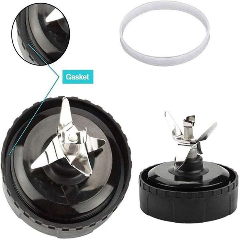 AD-7 Fins Extractor Blades for Ninja Blender with 2 Washer Rubber for Nutri Ninja Auto IQ BL486 BL64