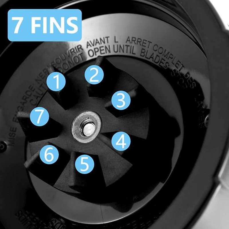 AD-7 Fins Extractor Blades for Ninja Blender with 2 Washer Rubber for Nutri Ninja Auto IQ BL486 BL64