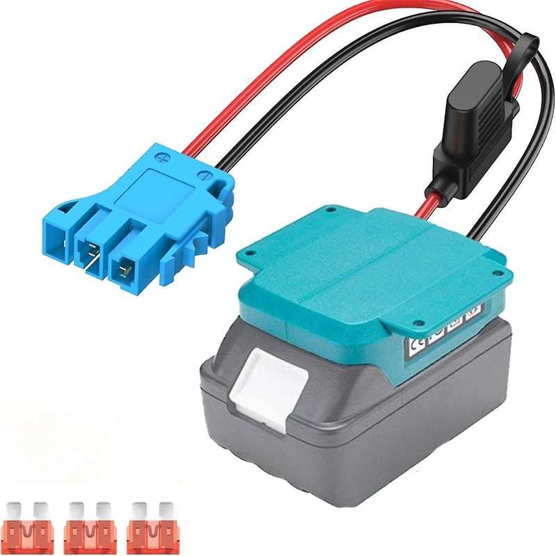 Adapter for 18V Li-Ion Battery Adapter Conversion Kit with Fuse Holder and Wire Harness Connector