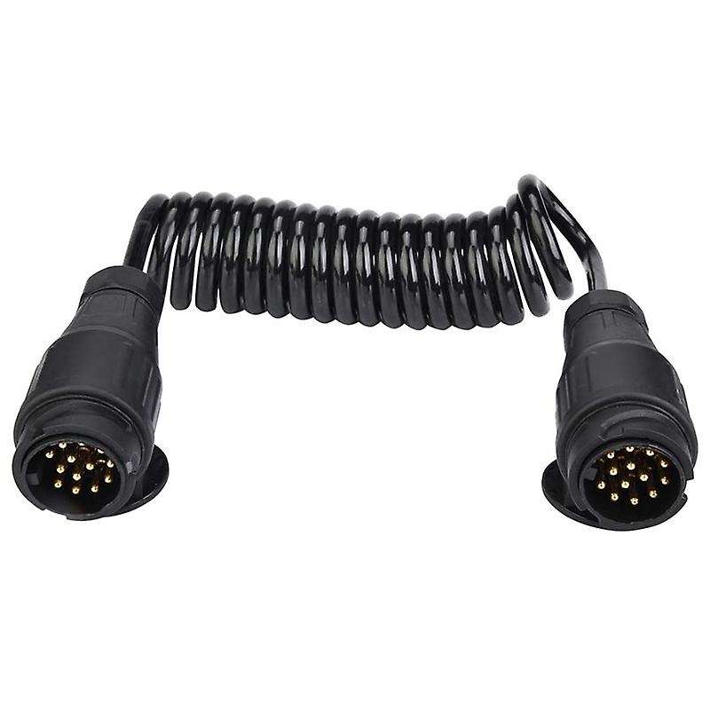 Adapter Europe Style 13 Pin Trailer Plug Wiring Spring Cable Connector Adapter for Car Trailer Carav