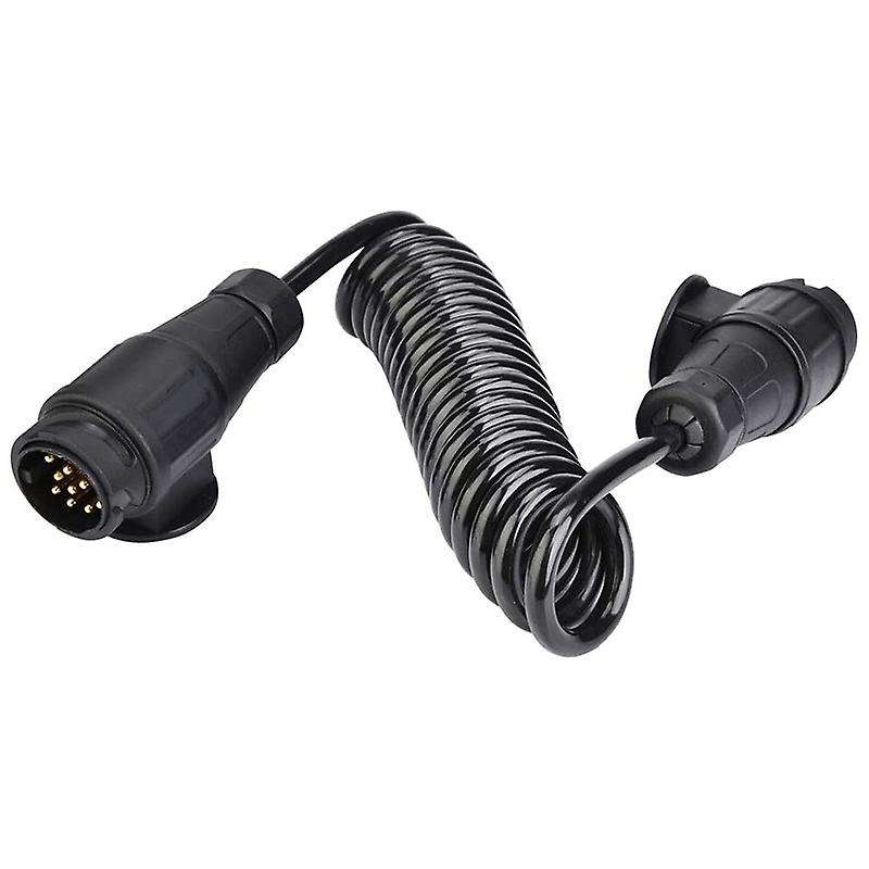 Adapter Europe Style 13 Pin Trailer Plug Wiring Spring Cable Connector Adapter for Car Trailer Carav