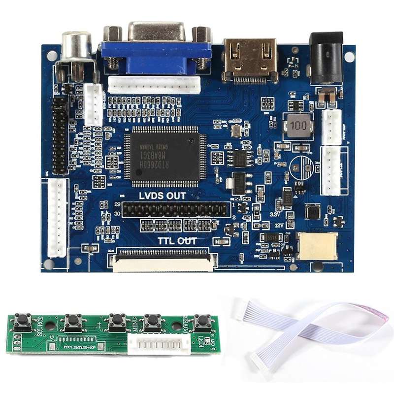 Adapter Board Module 7-8 Inch LCD 50PIN Universal AT070TN90/92/94 Driver Board -Compatible Projectio
