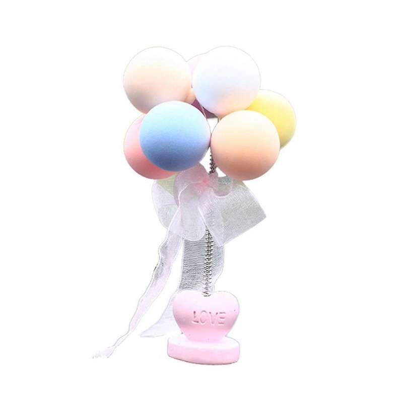A-Dashboard Ornament, Balloon Bobblehead Car Dash Decor Car Interior Shaking Head Ornaments for Desk