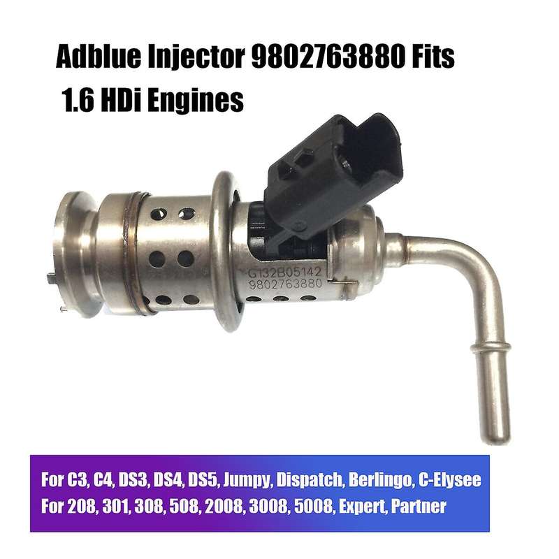 Adblue Injector Fuel Nozzle Valve 9802763880 for C3 C4 DS3 DS4 Berlingo 208 508 2008 3008 5008
