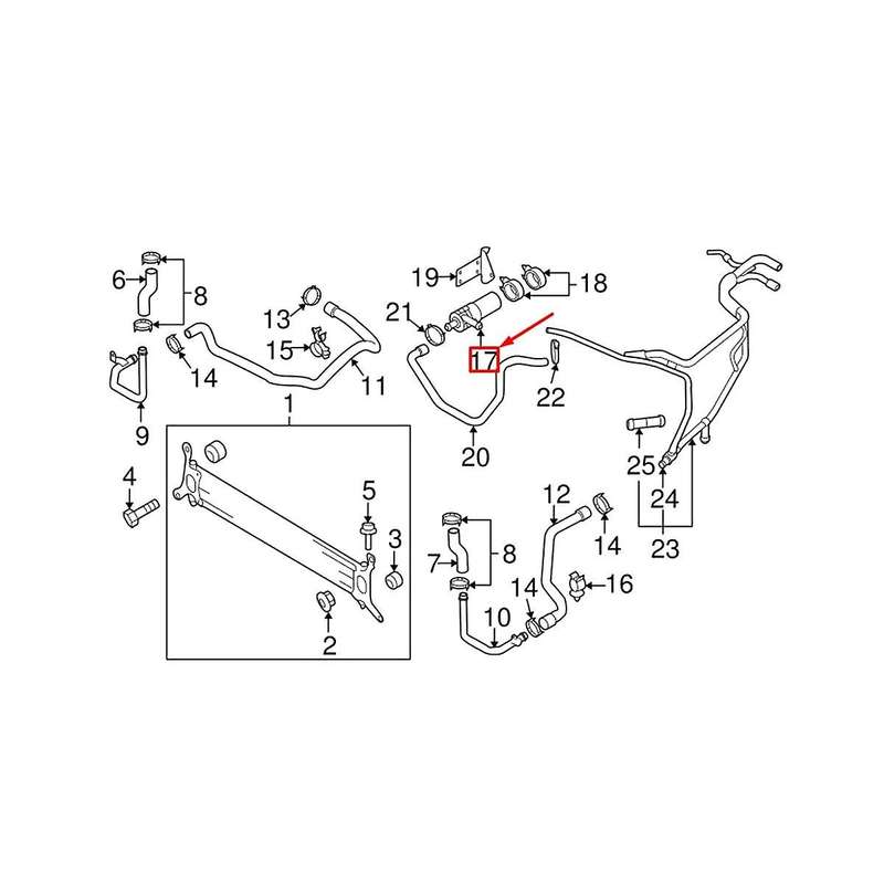 Additional Auxiliary Cooling Water Pump for 7l0965561k, 7p0965561a, 7p0965561c