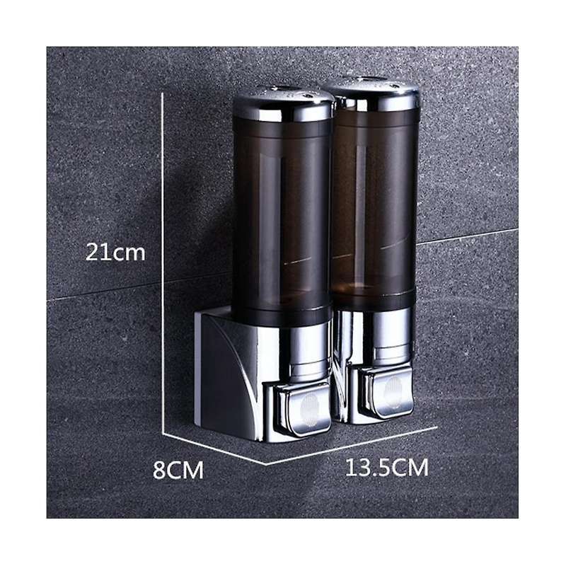 Adhesive Soap Dispenser 300ml Drill Free Wall Mount,manual Dispenser Shampoo Shower for Kitchen Bat