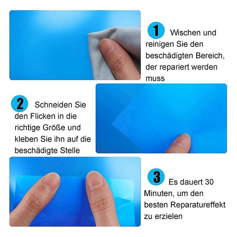 -Adhesive Repair Patches for Swimming Pools,Pool Repair Kit, -Adhesive Underwater Repair Pool Patch