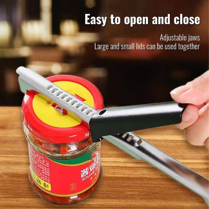 Adjustable Can Opener, Adjustable Multifunctional Can Opener Jar Lid Clip, Kitchen Canning Tool
