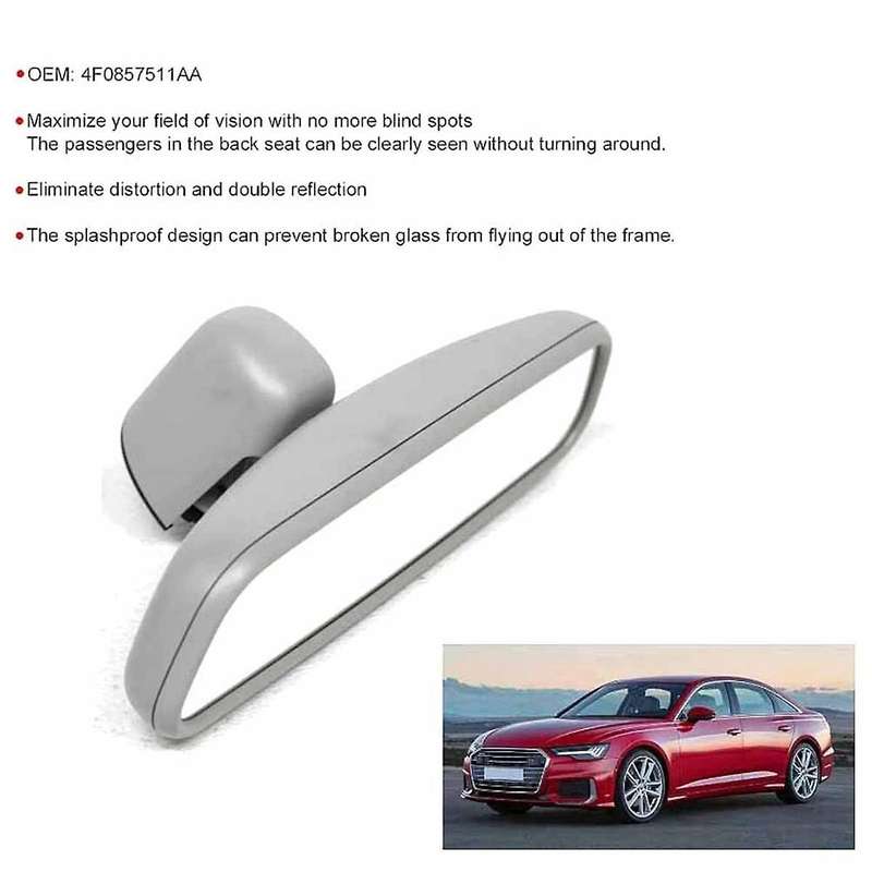 Adjustable Auto Interior Rear View Mirror Replacement Glass for A4la6l A6 C6 2005-2009 2.0t3.0l 4f0