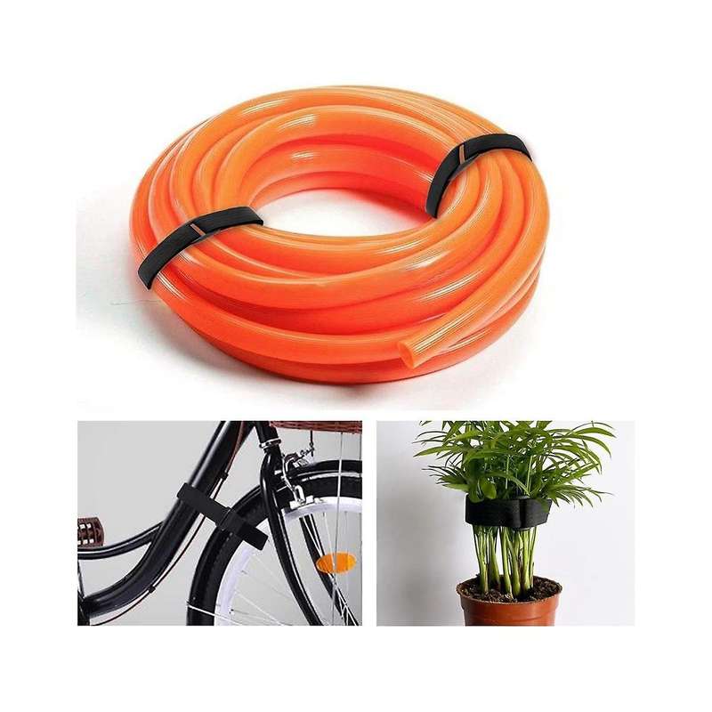 Adjustable Cable Strap with 50 Buckles Free Cut Length Black Reusable Fastening Cable Tie Securing