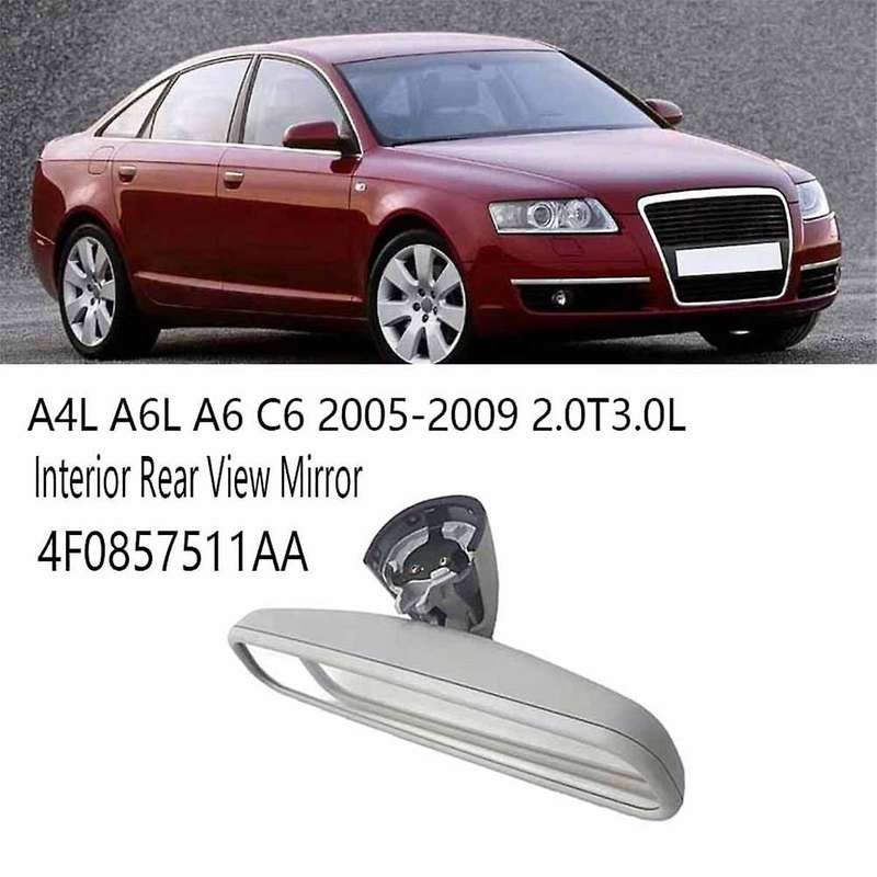 Adjustable Auto Interior Rear View Mirror Replacement Glass for A4la6l A6 C6 2005-2009 2.0t3.0l 4f08