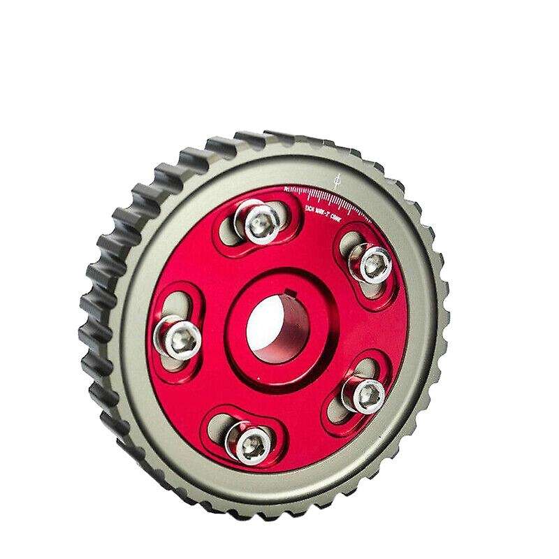 Adjustable Cam Gears Pulley Timing Gear for D15 D16 Sohc D-series 88-00 Del Sol 93-97 Red