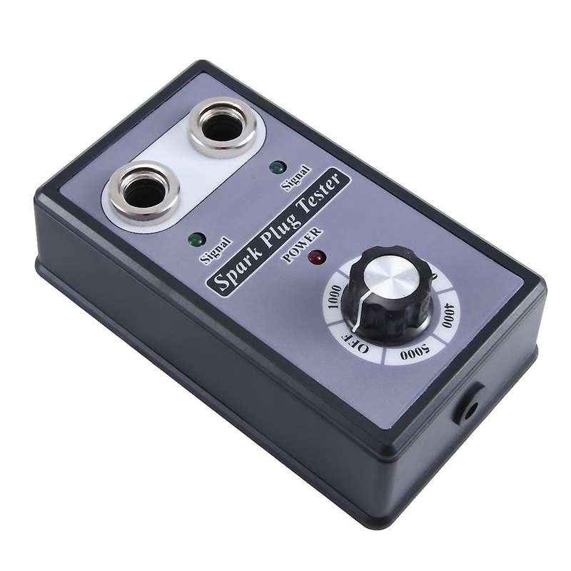 Adjustable Dual Hole Sparking Plug Tester Spark Tester Diagnostic Tool for Car Motorcycle Ignition C