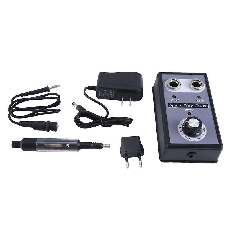 Adjustable Dual Hole Sparking Plug Tester Spark Tester Diagnostic Tool for Car Motorcycle Ignition C