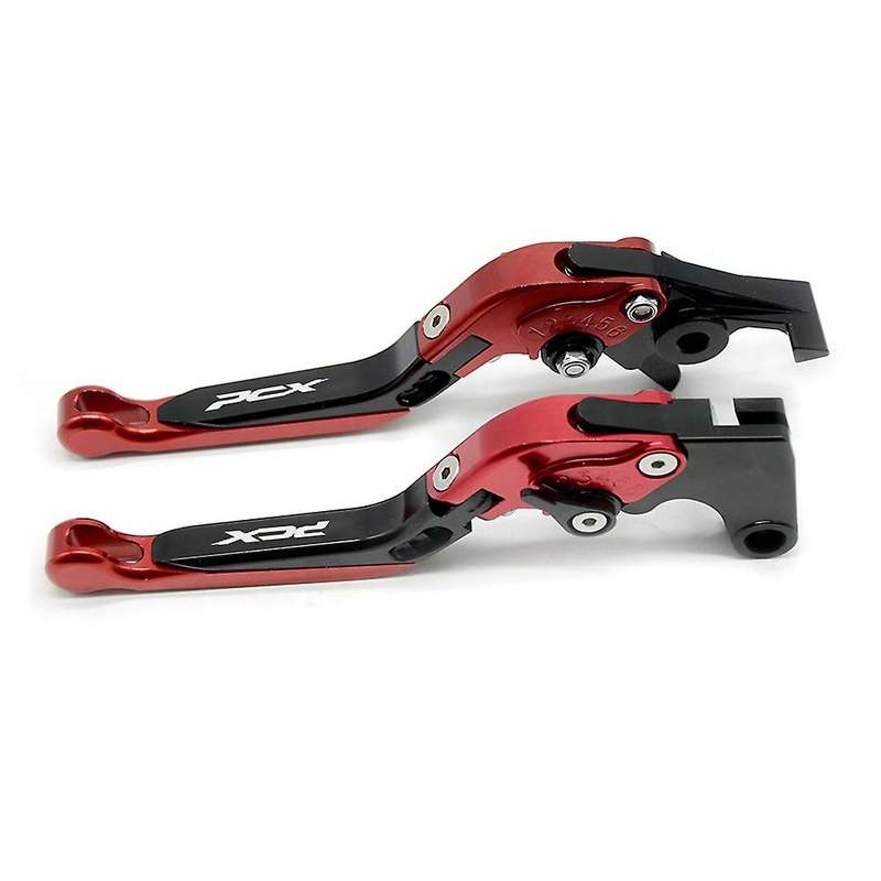 Adjustable Extendable Brake Clutch Levers, for PCX125 PCX150 2010-2020,Red