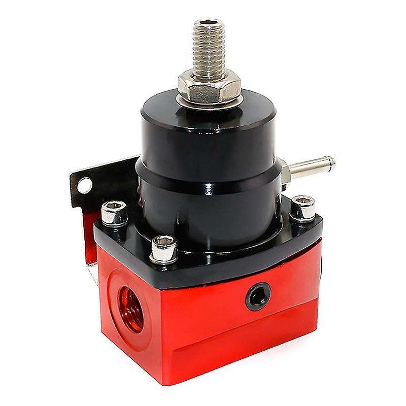 Adjustable Fuel Pressure Regulator Kit 100Psi Oil Press Gauge AN6 Fitting Black