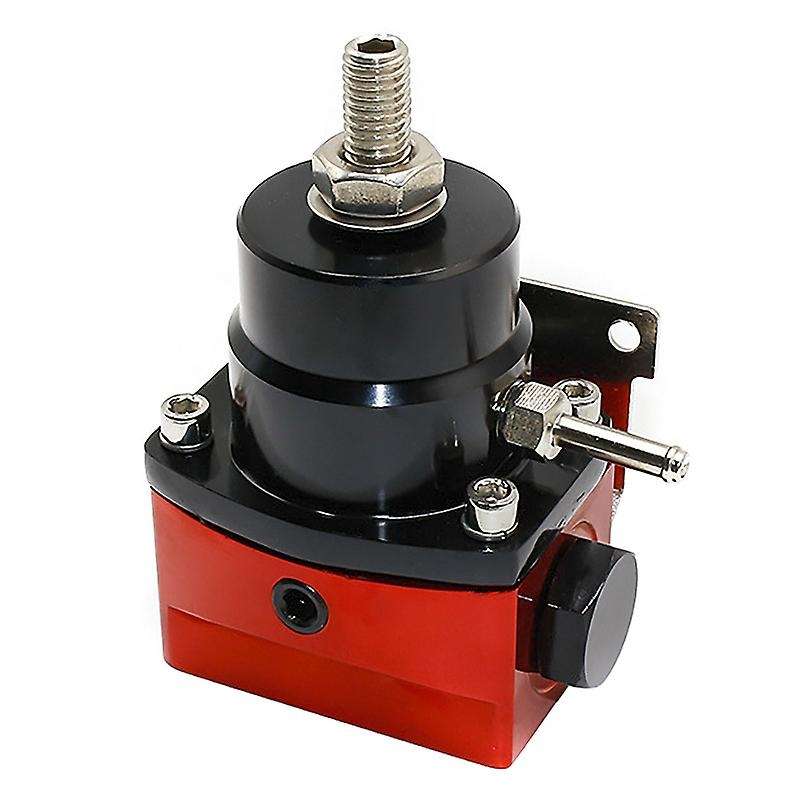 Adjustable Fuel Pressure Regulator Kit 100Psi Oil Press Gauge AN6 Fitting Black