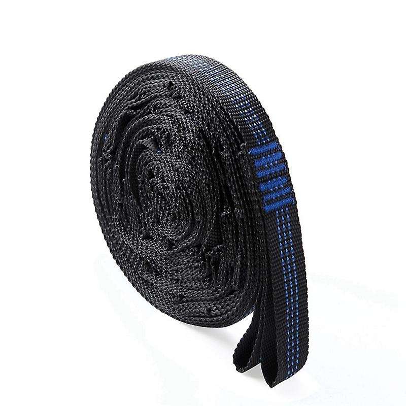 Adjustable Hammock Straps with Buckle Outdoor Tree Hanging Aerial Yoga Hammock Strap Rope Belt Blue